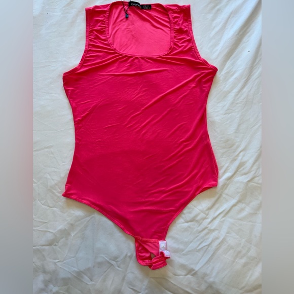 Boohoo Pink Bodysuit - Size 10 Tall - Picture 2 of 3
